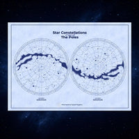 XXL star and constellations poster